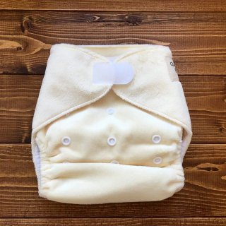 コトリワークス おむつカバー ベージュ チェック カフェオレギンガム 新品 ハンドメイドトレパン】立ったまま交換出来る♪パンツ式おむつ