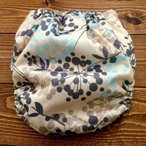 画像3: 北欧ボタニカル【布おむつ本舗オリジナル】ポケット式 ワンサイズおむつカバー （マジックテープ/ツルツル生地）植物 (3)