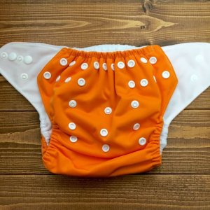 画像2: 「オレンジ」立ったまま履ける パンツ型ワンサイズおむつ トレパンにも♪ (2)