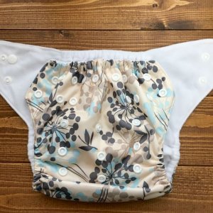 画像2: 「北欧ボタニカル」立ったまま履ける パンツ型ワンサイズおむつ トレパンにも♪花、植物 (2)