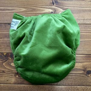 画像2: 「もこもこ抹茶」立ったまま履ける パンツ型ワンサイズおむつ トレパンにも♪グリーン (2)