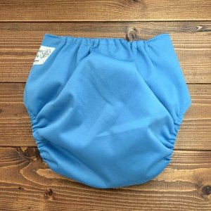 画像3: 「青空ブルー」立ったまま履ける パンツ型ワンサイズおむつ トレパンにも♪ (3)
