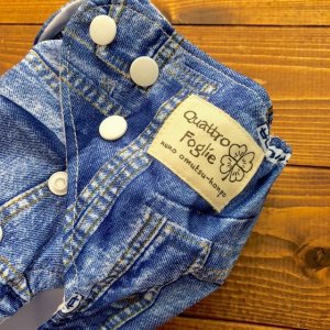 画像3: 「デニム柄」立ったまま履ける パンツ型ワンサイズおむつ トレパンにも♪ジーパン柄,ジーンズ柄 (3)