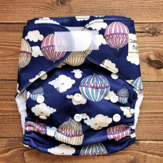 ネイビーオムツカバー 布おむつ本舗オリジナル】ポケット式ワンサイズおむつカバー（ネイビー）