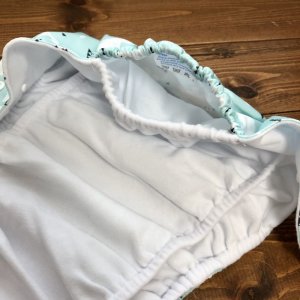 画像6: 【2~7歳向け/BIGサイズ】「マーガレット（水色）」ポケット式ワンサイズおむつ/立体ギャザー付き（スナップ/ツルツル生地）花柄,フラワー (6)