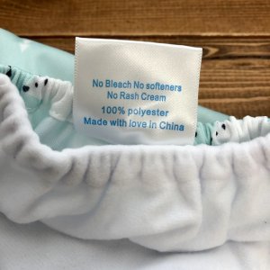 画像8: 【2~7歳向け/BIGサイズ】「マーガレット（水色）」ポケット式ワンサイズおむつ/立体ギャザー付き（スナップ/ツルツル生地）花柄,フラワー (8)