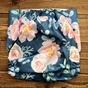 画像3: 【2~7歳向け/BIGサイズ】「ROSEフラワー」ポケット式ワンサイズおむつ/立体ギャザー付き（スナップ/ツルツル生地）バラ,花柄 (3)