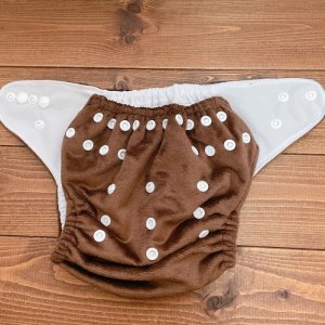 画像2: 「もこもこショコラ」立ったまま履ける パンツ型ワンサイズおむつ トレパンにも♪ブラウン,茶色 (2)