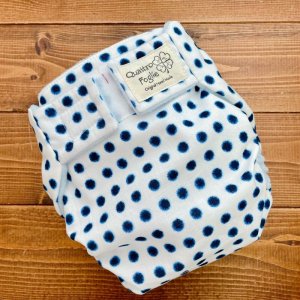 画像2: 和柄ドット【よつばのおむつ/日本製/ハンドメイド】 布おむつカバー （透湿性防水布使用）水玉 (2)