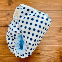画像1: 和柄ドット【よつばのおむつ/日本製/ハンドメイド】 布おむつカバー （透湿性防水布使用）水玉