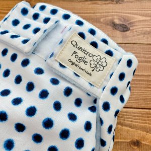 画像3: 和柄ドット【よつばのおむつ/日本製/ハンドメイド】 布おむつカバー （透湿性防水布使用）水玉 (3)