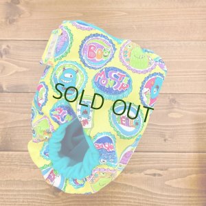 画像3: モンスター(イエロー)【よつばのおむつ/日本製/ハンドメイド】布おむつカバー (透湿性防水布使用)ハロウィン,おばけ (3)