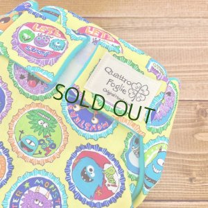 画像2: モンスター(イエロー)【よつばのおむつ/日本製/ハンドメイド】布おむつカバー (透湿性防水布使用)ハロウィン,おばけ (2)