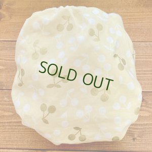 画像4: 【再販なし】ラメチェリー（ベージュ）【よつばのおむつ/日本製/ハンドメイド】 布おむつカバー （透湿性防水布使用）さくらんぼ,再販なし (4)