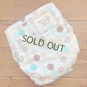 画像2: 北欧サークル（ブラウン×グリーン系）【よつばのおむつ/日本製/ハンドメイド】布おむつカバー （透湿性防水布使用）茶,緑,ブルー (2)