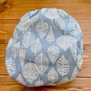 画像5: 北欧ミニリーフ(くすみブルー)【よつばのおむつ/日本製/ハンドメイド】布おむつカバー (透湿性防水布使用)青 (5)