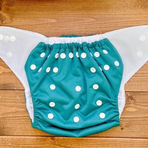 画像2: 「フォレストグリーン」立ったまま履けるパンツ型ワンサイズおむつトレパンにも♪緑 (2)