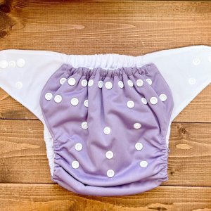 画像2: 「すみれ色」立ったまま履ける パンツ型ワンサイズおむつ トレパンにも♪紫,パープル,スミレ (2)