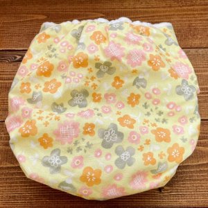 画像4: 水彩フラワー(イエロー)【よつばのおむつ/日本製/ハンドメイド】布おむつカバー (透湿性防水布使用)花柄 (4)