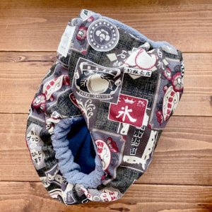 画像3: 大正ロマンレトロ看板（内側濃い色）【よつばのおむつ/日本製/ハンドメイド】布おむつカバー （透湿性防水布使用）昭和,モダン (3)