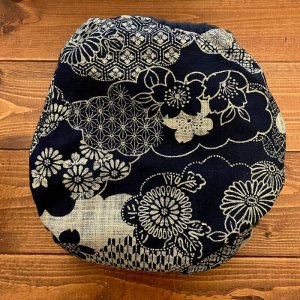 画像3: 縁起の良い和柄(藍)【よつばのおむつ/日本製/ハンドメイド】 布おむつカバー (透湿性防水布使用)花柄,麻の葉,矢絣 (3)