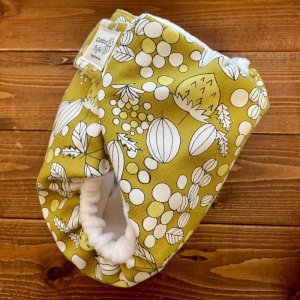 画像3: 北欧木の実（マスタード） 【よつばのおむつ/日本製/ハンドメイド】 布おむつカバー （透湿性防水布使用）いちご,からし (3)