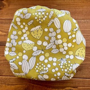 画像4: 北欧木の実（マスタード） 【よつばのおむつ/日本製/ハンドメイド】 布おむつカバー （透湿性防水布使用）いちご,からし (4)