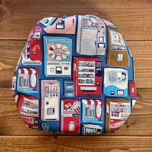 画像4: 昭和レトロ自販機（ブルー）【よつばのおむつ/日本製/ハンドメイド】 布おむつカバー （透湿性防水布使用） (4)