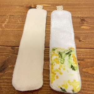 画像5: 【クリックポスト送料無料】 布ナプキン安心パッド3枚セット ハンドメイドの補助吸収体  多い日や夜間,尿もれにも♪漏れない ズレにくい (5)