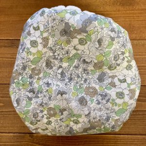 画像4: リバティ風フラワー(ボタニカルグリーン)【よつばのおむつ/日本製/ハンドメイド】布おむつカバー (透湿性防水布使用)緑,グレー,花柄 (4)