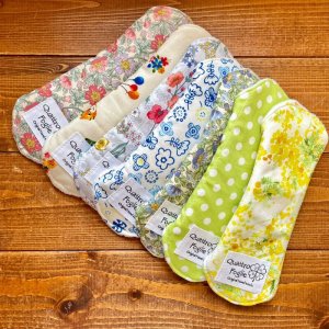 画像6: 【送料無料】ハンドメイド   温活♪布ライナー3枚セット おりもの・軽い尿もれ用/繰り返し使えてお肌に優しい (6)