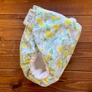 画像3: タンポポ【よつばのおむつ/日本製/ハンドメイド】布おむつカバー （透湿性防水布使用）たんぽぽ,フラワー,花柄 (3)