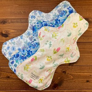 画像3: 【5枚以上まとめ買いで送料無料】 多い日/夜用30cm 【布ナプキン】繰り返し使えてお肌に優しい♪防水 (3)