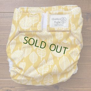 画像1: 秋の落ち葉たち【よつばのおむつ/日本製/ハンドメイド】布おむつカバー （透湿性防水布使用）北欧 おしゃれ オシャレ (1)