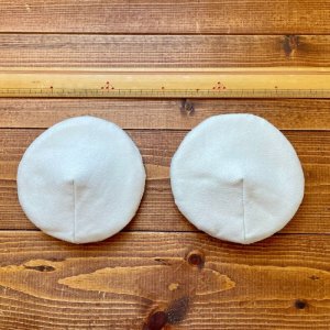 画像4: 【送料無料】 布の母乳パッド(無地 きなり)くり返し使えて肌に優しい♪(2枚組) 【防水布あり】立体カップ ずれにくいタイプ 母乳育児 授乳 (4)