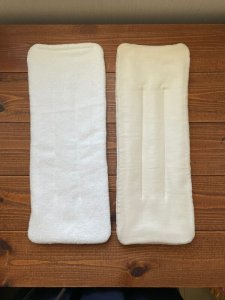 画像11: 【クリックポスト送料無料】 ナチュラル素材の魔法のおむつ２枚セット♪（ネル生地,Wガーゼ生地）超吸収！ふわもち♪布おむつ,インサーツ (11)