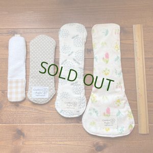 画像3: ツキイチの愉しみ♪夏のムレやかぶれに！ 【布ナプキンおためし４点セット】ハンドメイド 【クリックポスト送料無料】 繰り返し使えてお肌に優しい布ナプデビュー 生理,福袋 (3)