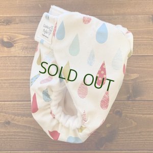 画像3: キラリ⭐︎しずくちゃん【よつばのおむつ/日本製/ハンドメイド】 布おむつカバー （透湿性防水布使用）人気柄 雨 雫 (3)