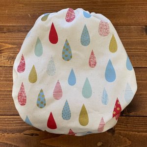 画像4: キラリ⭐︎しずくちゃん【よつばのおむつ/日本製/ハンドメイド】 布おむつカバー (透湿性防水布使用)人気柄 雨 雫 (4)