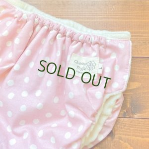 画像2: ぼんぼり水玉（ピンク） 【トレパンM~L】立ったまま交換出来る♪ パンツ型おむつカバー（防水）ドット,女の子 (2)