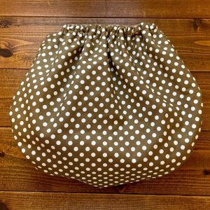 画像3: 【受注製作】【大きいトレパン XL:90-110】 みずたま（ブラウン）※内側アイボリー パンツ型おむつカバー（防水）立ったまま交換出来る♪ドット,茶色,水玉※ご希望のサイズをお知らせください (3)