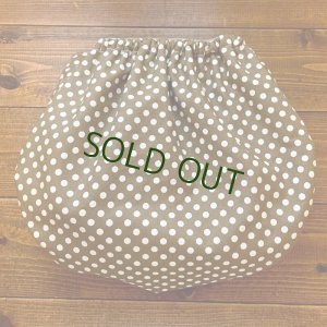 画像3: 【受注製作】【大きいトレパン XL:90-110】 みずたま（ブラウン）※内側アイボリー パンツ型おむつカバー（防水）立ったまま交換出来る♪ドット,茶色,水玉※ご希望のサイズをお知らせください (3)