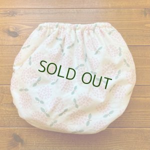 画像3: 【大きいトレパン XL:90-110】 北欧アジサイ（ピンク） パンツ型おむつカバー（防水）立ったまま交換出来る♪ (3)