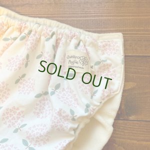 画像2: 【大きいトレパン XL:90-110】 北欧アジサイ（ピンク） パンツ型おむつカバー（防水）立ったまま交換出来る♪ (2)