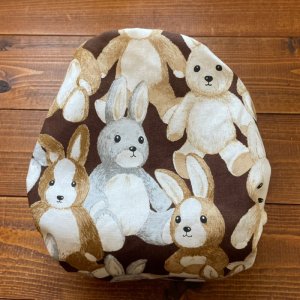 画像4: 【再販なし】モフモフうさぎちゃん(ブラウン)【よつばのおむつ/日本製/ハンドメイド】 布おむつカバー (透湿性防水布使用)ウサギ (4)