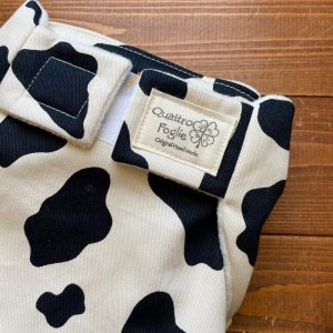 画像2: もーもー牛さん【よつばのおむつ/日本製/ハンドメイド】 布おむつカバー （透湿性防水布使用）Cow (2)