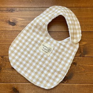 画像1: ¥0プレゼント【お買い上げ8,888円以上特典】魔法のスタイ「訳ありギンガムチェックベージュ」 (1)