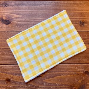 画像1: ¥0プレゼント 【お買い上げ4,444円以上特典】  訳あり布おしりふき  ギンガムチェックイエロー (1)