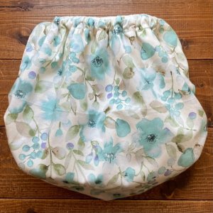 画像3: おはなびより -青葉風 Aobakaze- 【トレパンM~L】立ったまま交換出来る♪ パンツ型おむつカバー（防水）花柄,フラワー,女の子 (3)