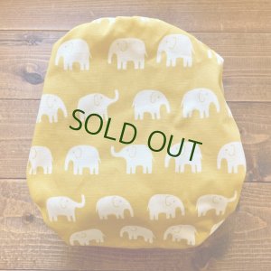画像4: 北欧ゾウさん（マスタード） 【よつばのおむつ/日本製/ハンドメイド】 布おむつカバー （透湿性防水布使用）カラシ,黄色 (4)